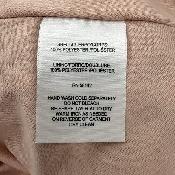 Donna Morgan Halter Mini Dress 6 Zigzag Lace Ruffle Hem Retro Party 70s Cocktail - Picture 11 of 11